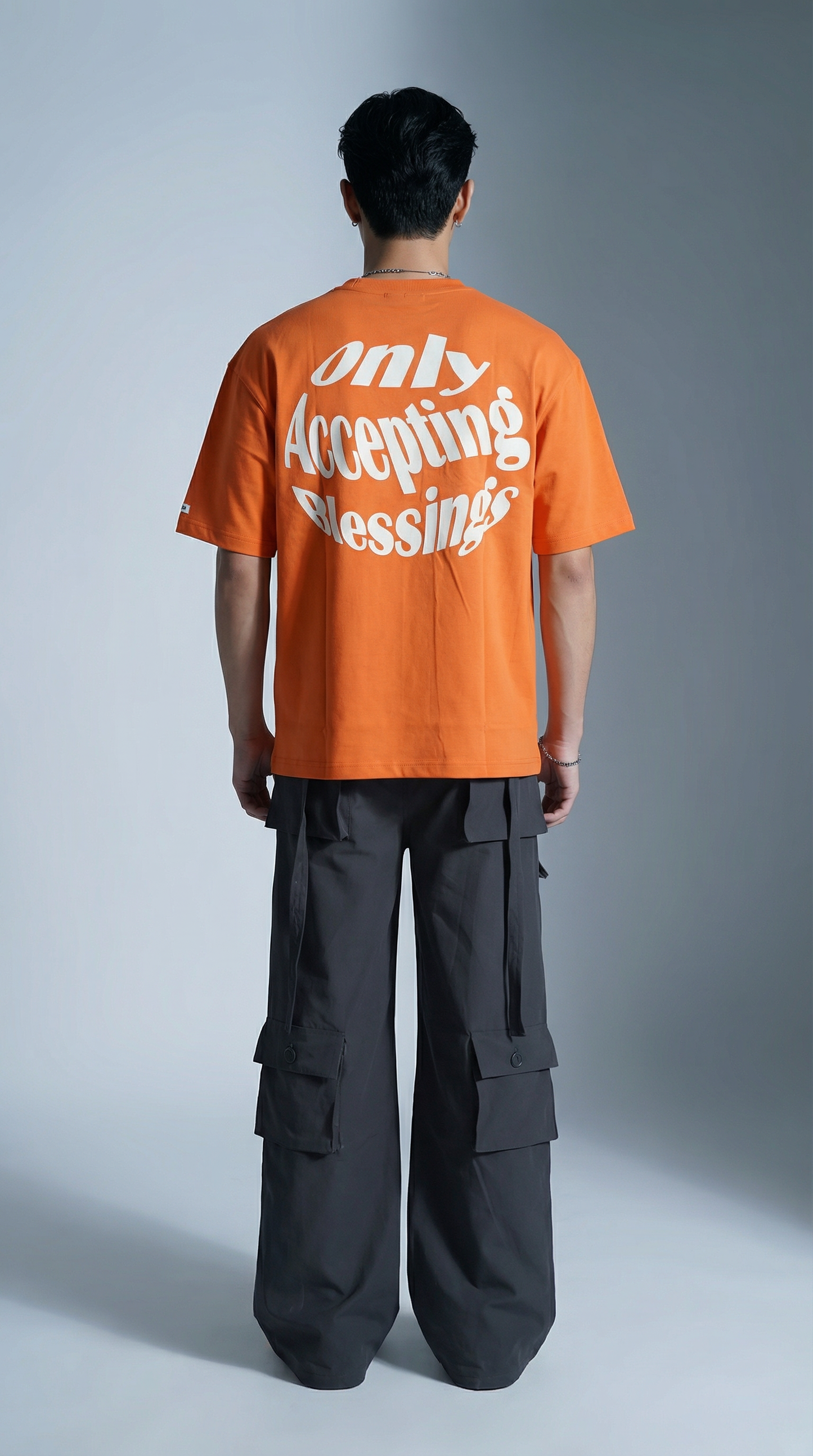 Blessing Tee - Orange Bold