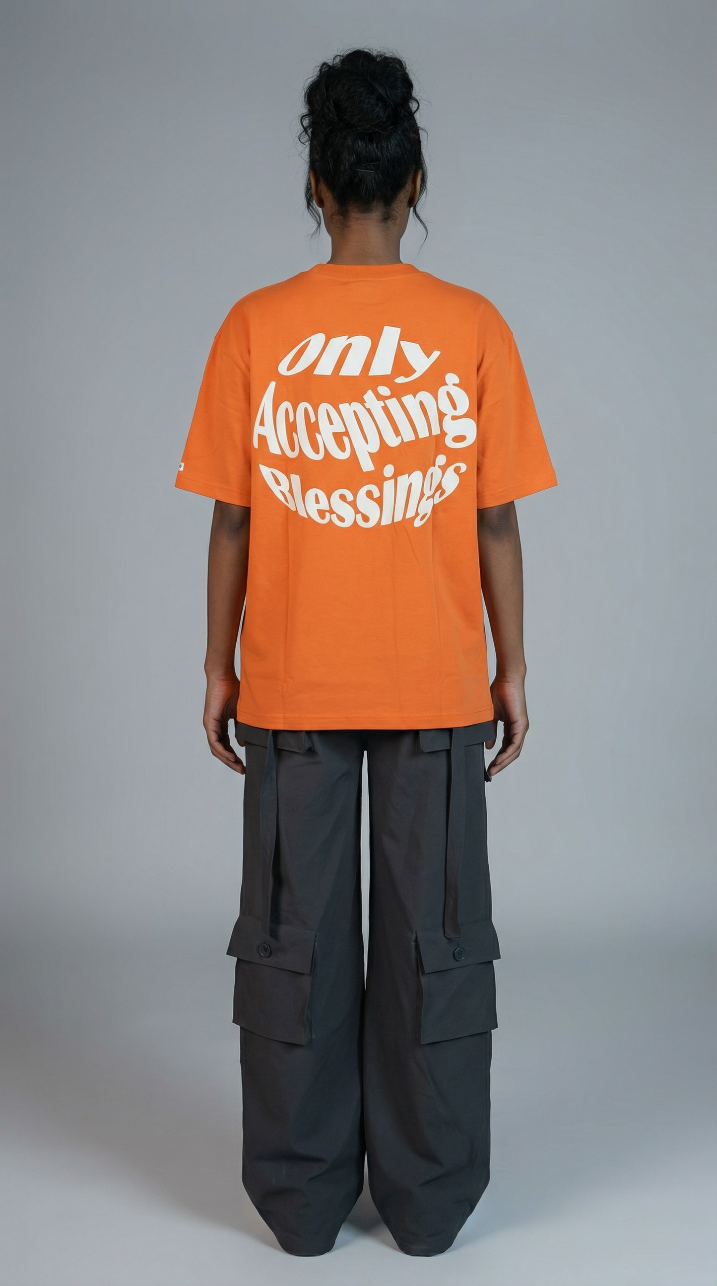 Blessing Tee - Orange Bold